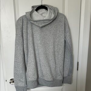 ZYIA Light Gray Fleece Pullover